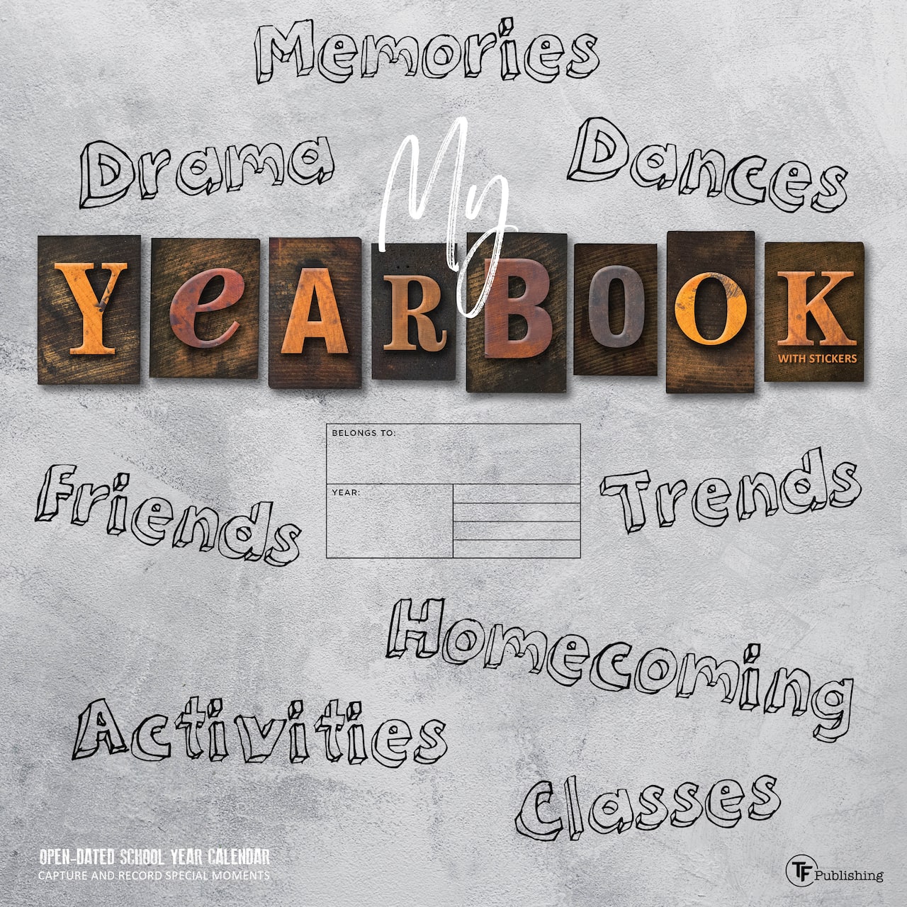 TF Publishing My Year Book Undated Memory Wall Calendar